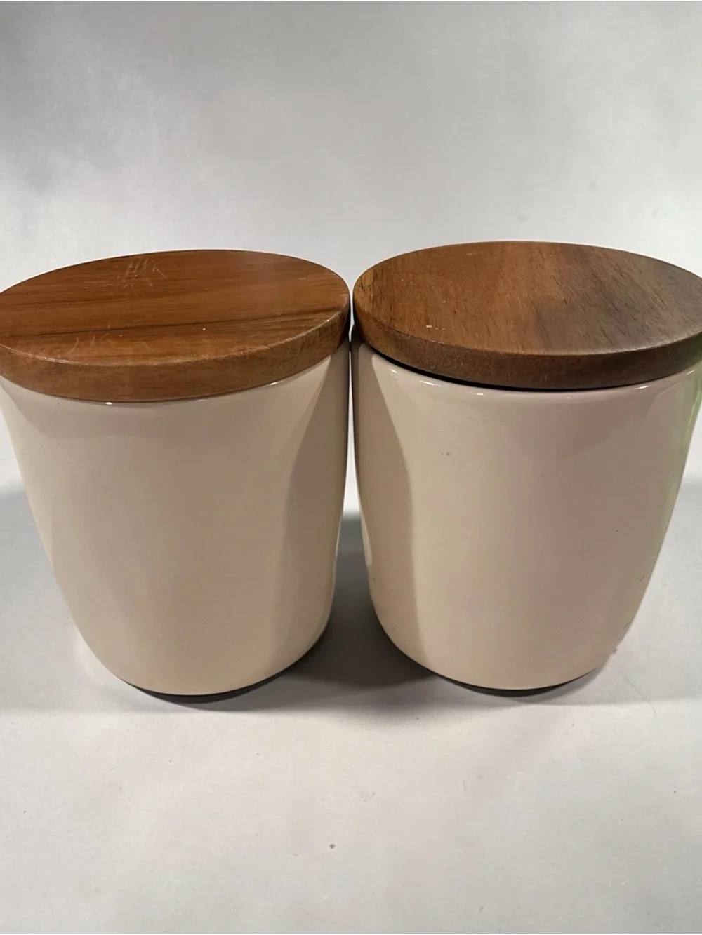 Rae Dunn Artisan Magenta Collection SALT & PEPPER cellars  With Lids